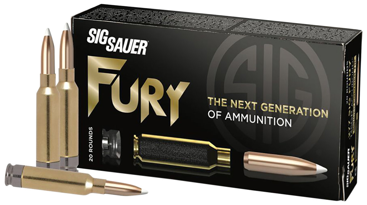Sig Sauer Fury Rifle Ammunition H277SFAB150-20, 277 Sig Fury, Nosler AccuBond, 2830 fps, 150 Grain, 20 Rds
