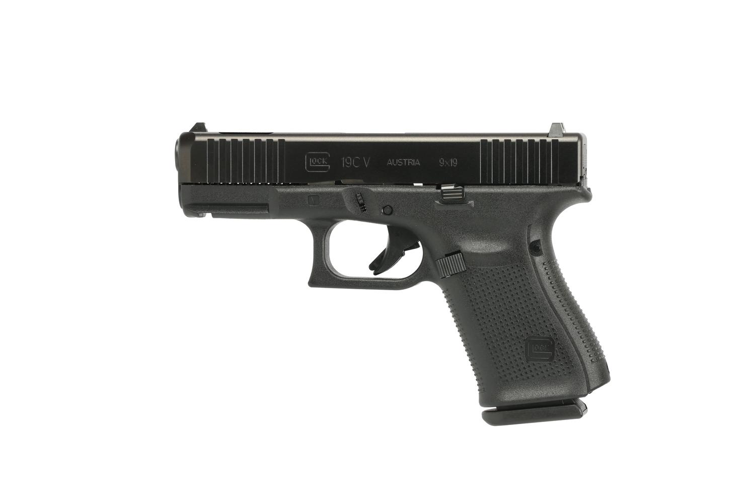 Glock G19C V Pistol PV1959201, 9mm, 4.02in, 10 Rds