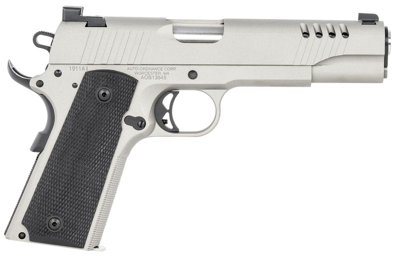 Kahr 1911 Pistol 1911TCAC6, 45 ACP, 5in,  Black Rubber Grips, Savage Cerakote Finish, 7 Rds