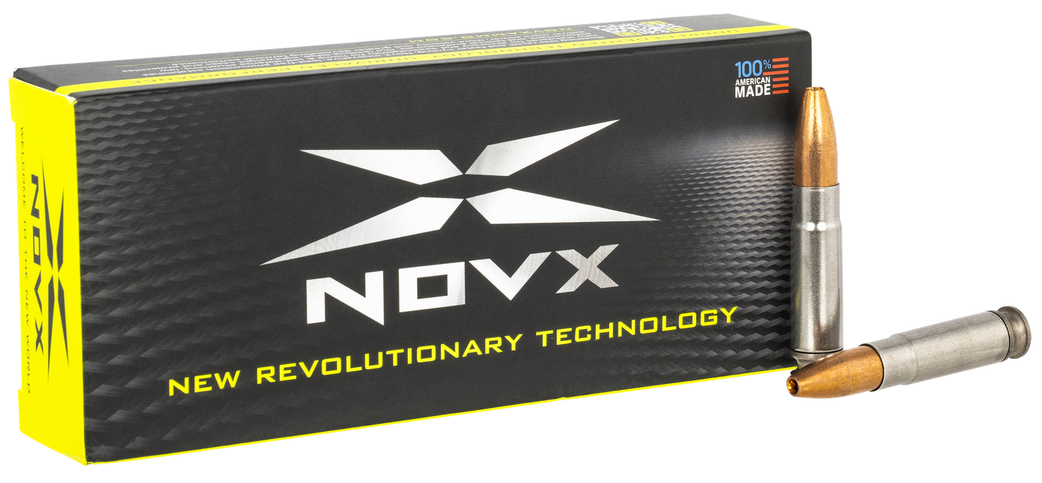 NoVX Rifle Ammunition 300BLK125CP20, 300 Blackout, Copper Hollow Point, 125 gr, 2080 fps, 20 Rd/Bx