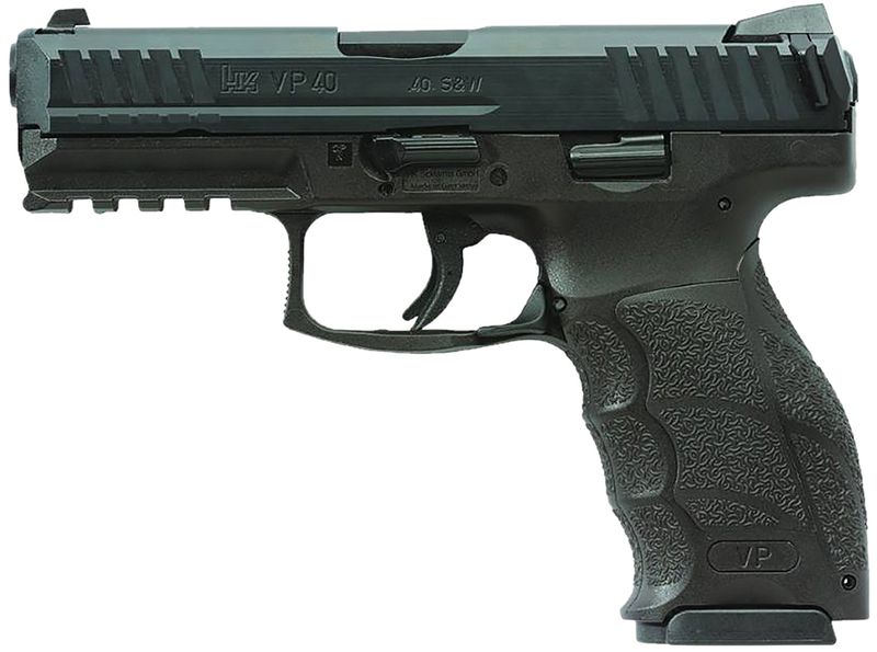 Heckler & Koch VP40 Pistol 81001161, 40  S&W, 4.09in, Black Interchangeable Backstrap Grips, Black Finish, 10 Rds
