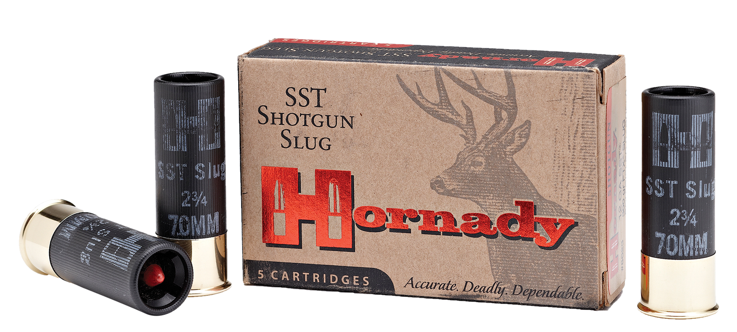 Hornady Custom Lite Shotgun Shells 86230, 12 Gauge, 2-3/4", 1575 fps, Flex Tip eXpanding Sabot Slug, 5 Rd/bx