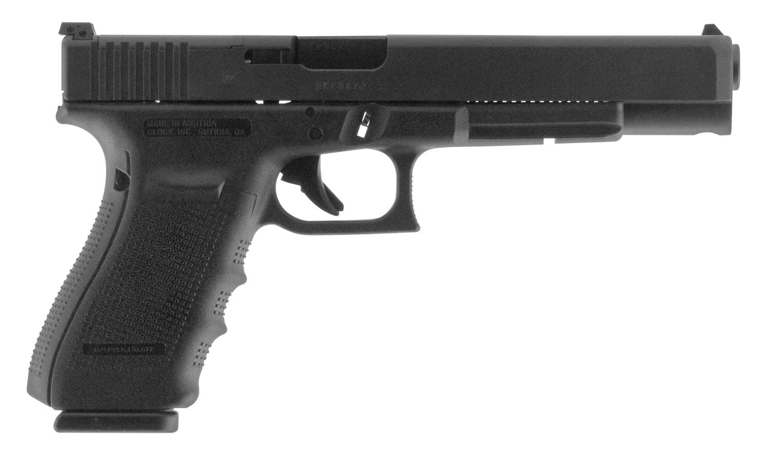 Glock 40 Gen4 Modular Optic System Pistol PG4030103MOS, 10mm, 6", Black Polymer Grips, Black Finish, 15 Rds