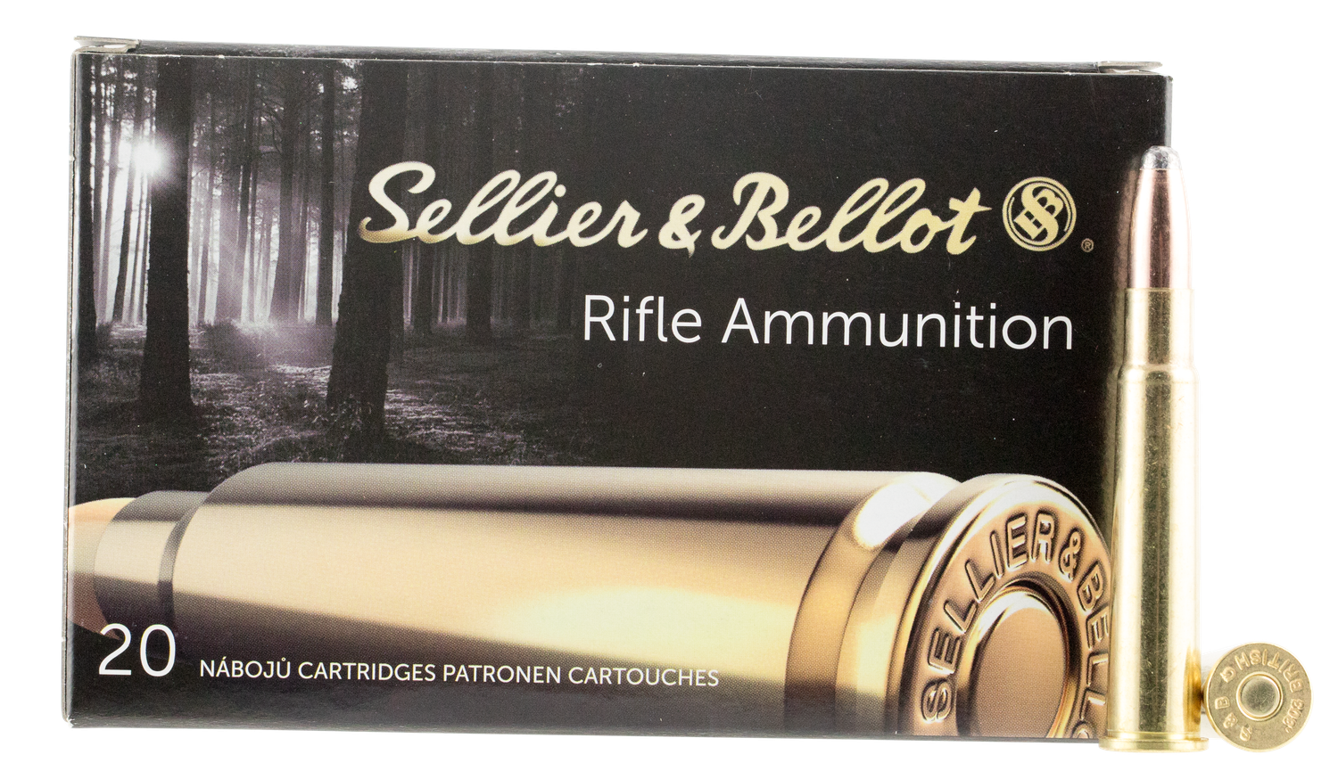 Sellier & Bellot Rifle Ammunition SB303C, 303 British,  Soft Point (SP), 180 GR, 20 Rd/bx