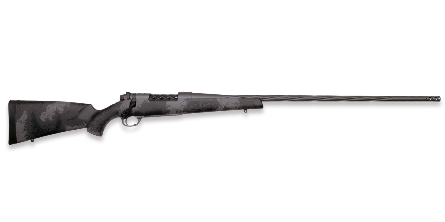 Weatherby Mark V Live Wild Rifle MLW01N280AR6B, 280 ACKLY, 24", Fiber W/black & Gray Stock, 4 Rds