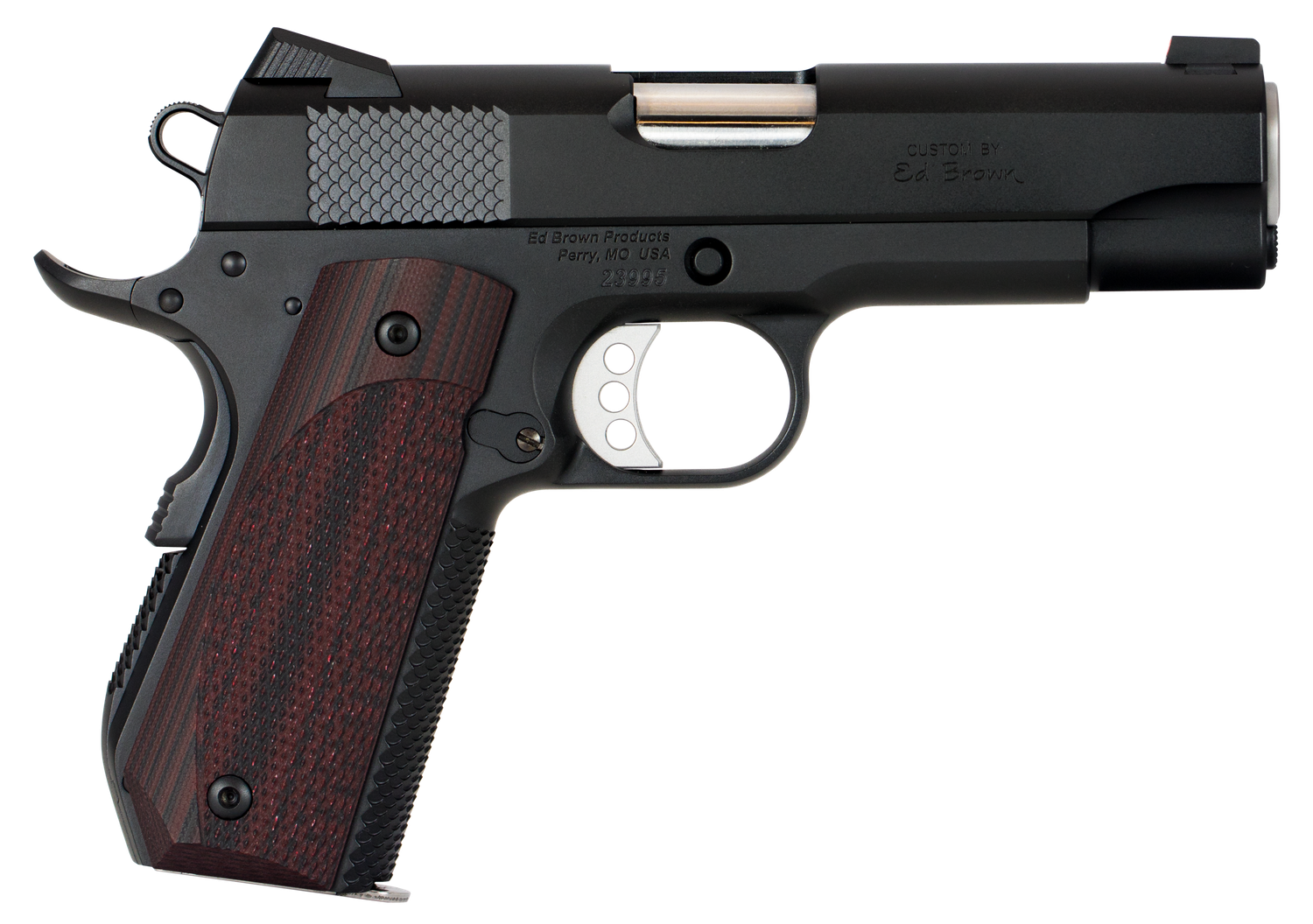 Ed Brown Kobra Carry Pistol KC18G4, 45 ACP, 4.25", Laminate Wood Grips, Black Gen4 Finish, 7 Rds