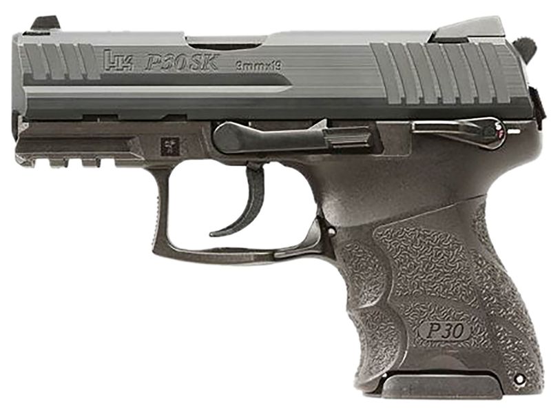 Heckler & Koch P30SK V3 Pistol 81001109, 9mm Luger, 3.27in, Black Finish, 15 Rds