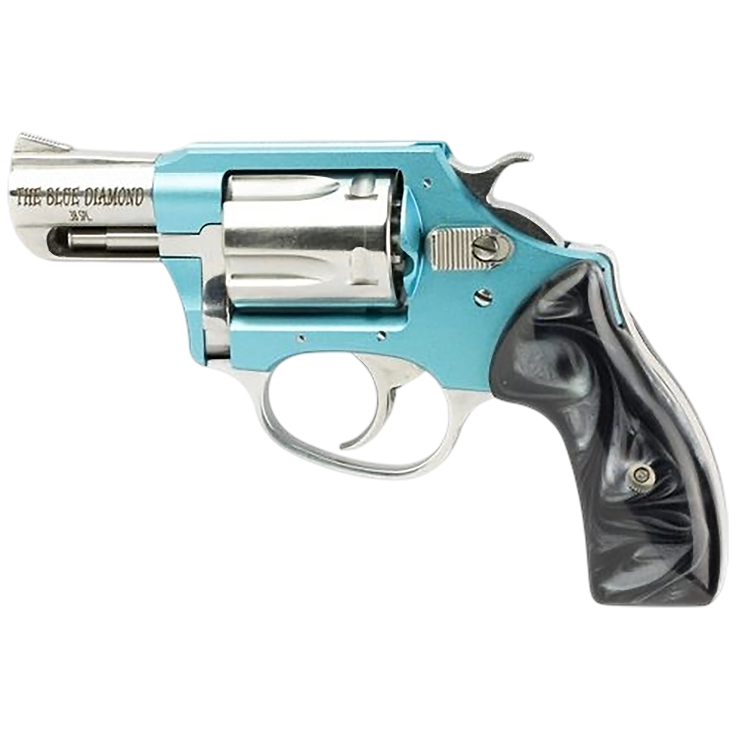 Charter Arms Undercover Blue Diamond Revolver 53879, 38 Special, 2", Black Rubber Grips, 5 Rd