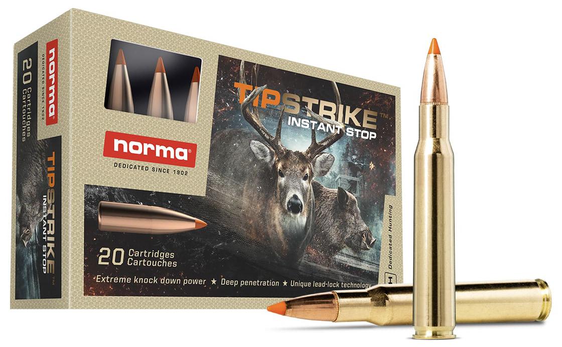 Norma Tipstrike Rifle Ammunition 20156502, 204 Ruger, V-Max, 40 gr, 20 Rd/Bx