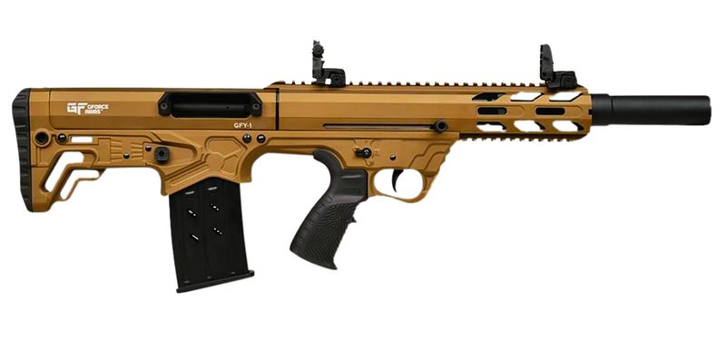 GForce GFY-1 USA Semi-Auto Shotgun GFY1BRNZ, 12 Gauge, 18.50", 3" Chmbr, Bronze Bullpup Polymer Stock, 5 Rds