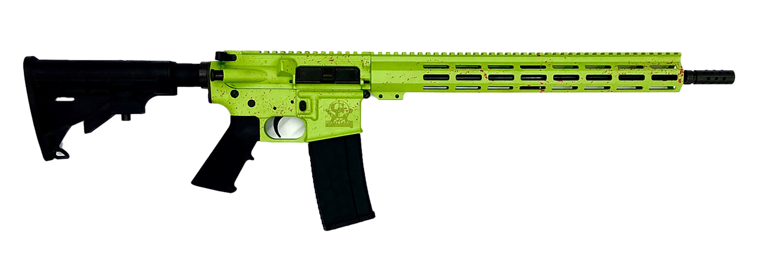 Great Lakes GL15 Splatter Series Rifle GL15223SZOM, 223 Wylde, 16", Adjustable, 30 Rds