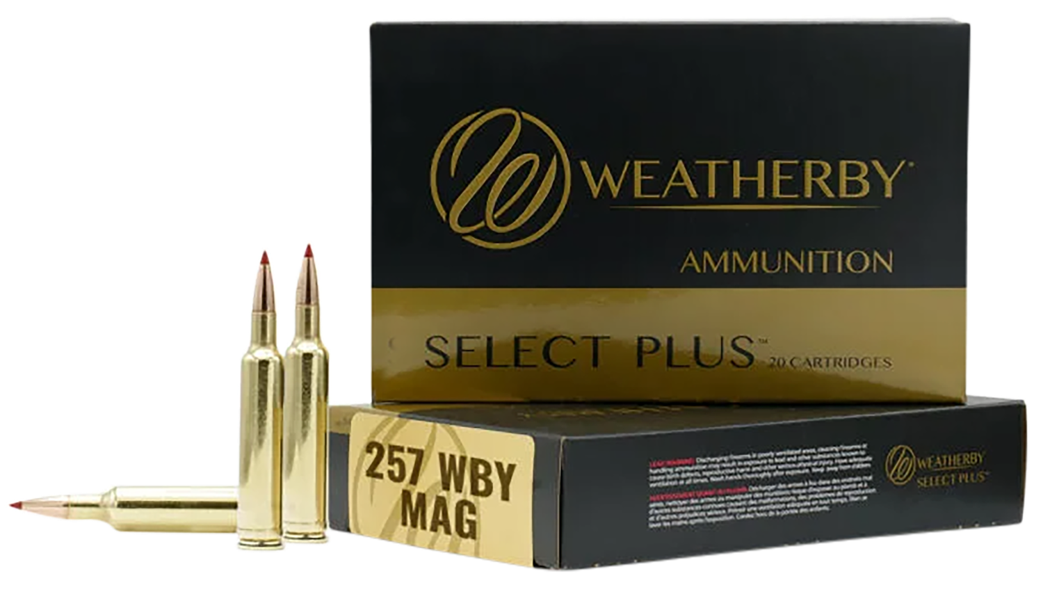 Weatherby Select Plus Rifle Ammunition H257110ELDX, 257 Weatherby Mag, Hornady ELD-X, 110 gr, 3400 fps, 20 Rd/Bx