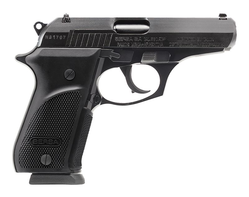 Bersa TPR 380 Plus Pistol TPR380PM, 380 ACP, 3.50in, Plastic, Matte Black Finish, 15 Rds