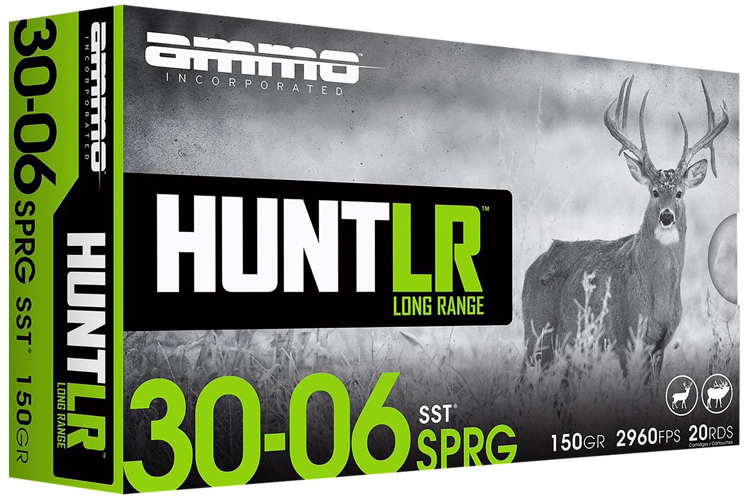 Ammo Inc Hunt Rifle Ammunition 3006150SSTA20, 30-06 Springfield, Super Shock Tip, 150 gr, 2960 fps, 20 Rd/Bx