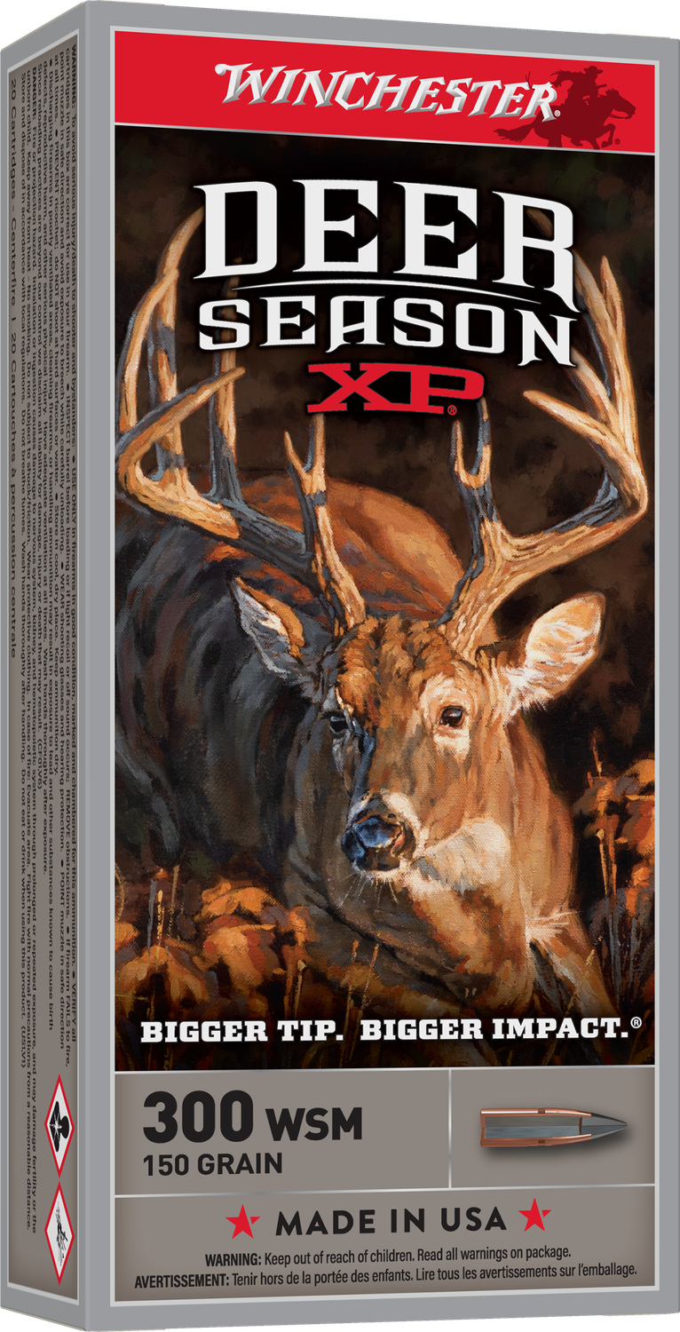 Winchester Deer Season XP Rifle Ammunition X300SDS, 300 WSM, Extreme Point Polymer Tip, 150 GR, 3260 fps, 20 Rd/bx