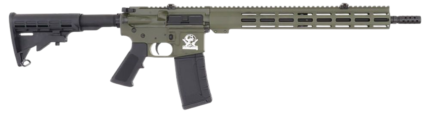 Great Lakes GL15 Rifle GL15223ODG, 223 Wylde, 16", Black Polymer Stock, 30 Rds