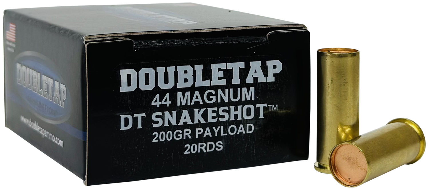 DoubleTap Snake Shot Pistol Ammunition 44MSS2, 44 Mag, 200 gr, 20 Rd/Bx