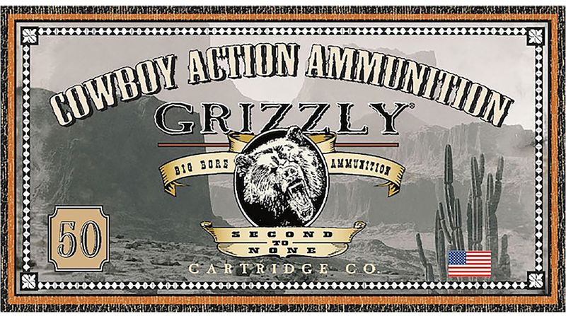 Grizzly Ammunition Cowboy Action Pistol Ammunition GC4440, 44-40 Win, Round Nose Flat Point, 200 GR, 700 fps, 50 Rd/bx
