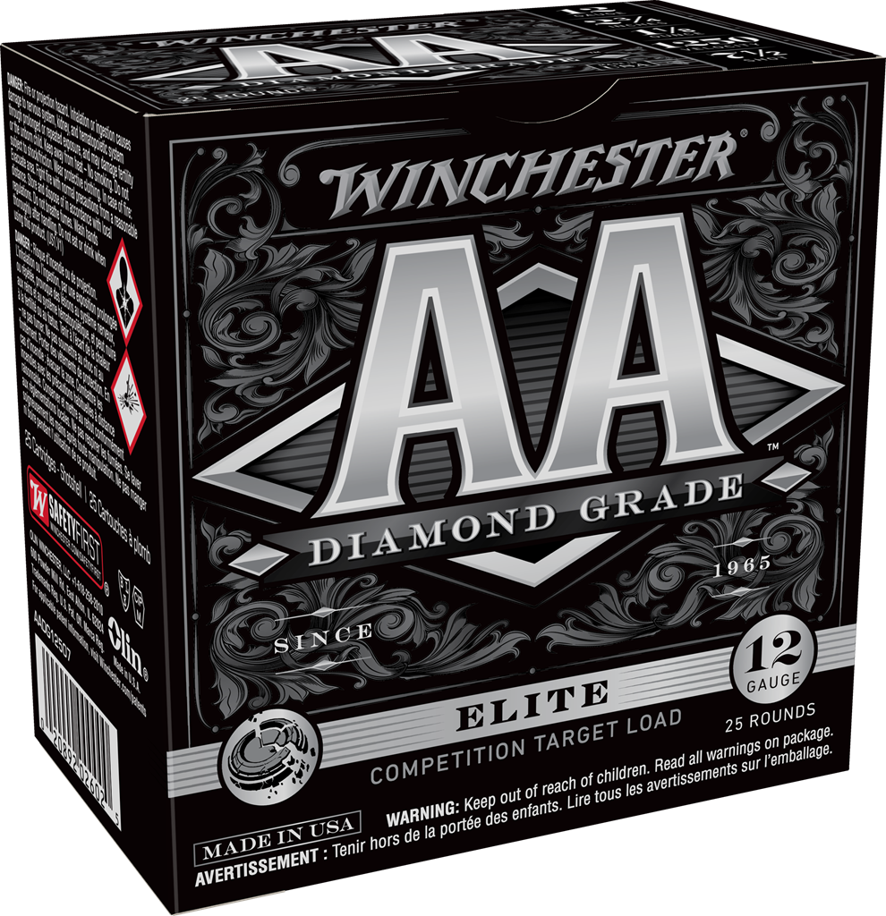 Winchester AA Diamond Grade Shotshells AADG12507, 12 Gauge, 2-3/4", 1 1/8 oz, 1250 fps, #7.5 Lead Shot, 25 Rds/Bx