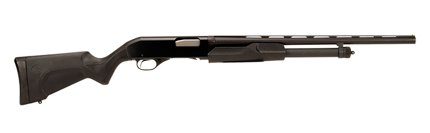 Savage Stevens 320 Field Pump Youth Shotgun 22437, 20 Gauge, 22", 3" Chmbr, Black Synthetic Stock, Black Finish