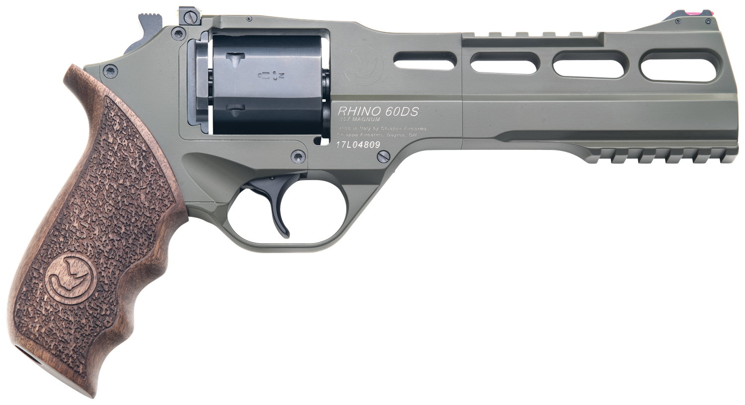 Chiappa Rhino Revolver CF340282, 357 Mag, 6", Walnut Grip, Blued Finish, 6 Rd