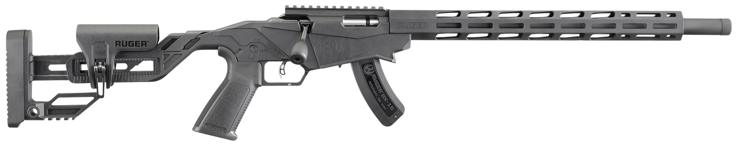 Ruger Precision Rimfire Rifle 8400, 22 LR, 18", Quick-Fit Precision Rimfire Adjustable Stock, Black Finish, 15 rd