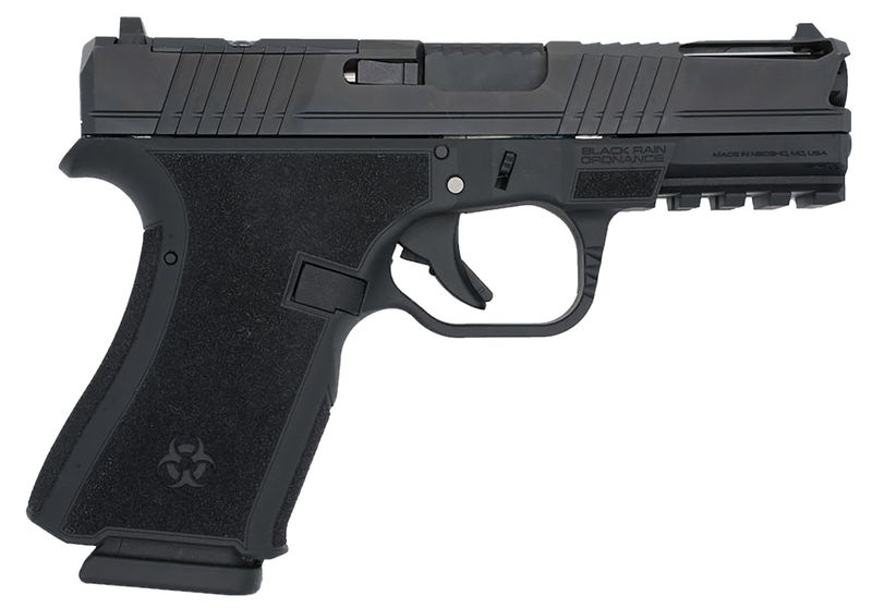 Black Rain Ordnance Frontline+ Optic Ready Pistol FLP9MMBLK, 9mm Luger, 4in, Black Polymer, Black Cerakote Finish, 15 Rds