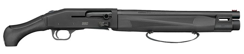 Mossberg 990 AfterShock Shotgun 83001, 12 Gauge, 14.75", 3" Chmbr, Black Synthetic Stock, Blued Finish, 5 Rds
