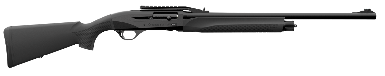 Retay USA Gordion Slug Shotgun GORSLBLK24, 12 Gauge, 24", 3" Chmbr, Stainless Aluminum Receiver, Fixed w/Pistol Grip Black Synthetic Stock