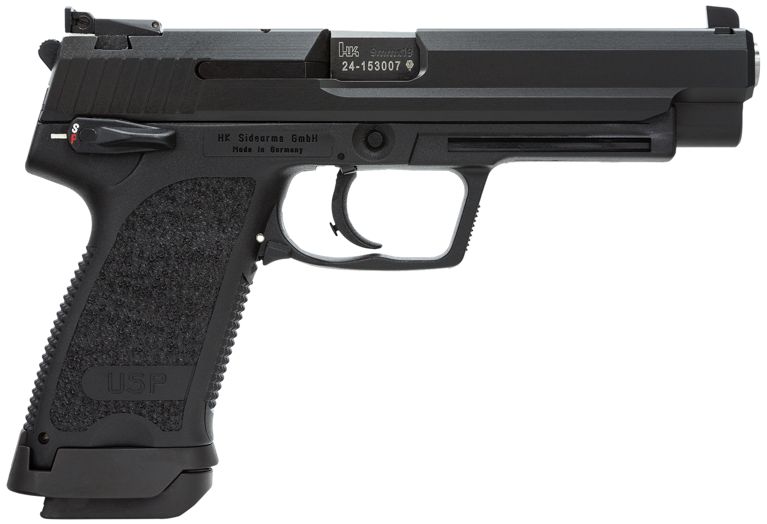 Heckler & Koch USP Expert V1 DA/SA Pistol 81000363, 9mm Luger, 4.25", Black Grips, Black Finish, 18 Rds
