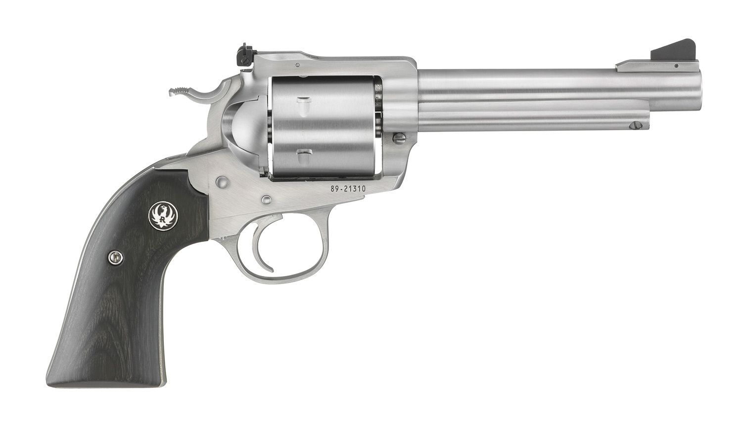 Ruger Super Blackhawk Bisley Revolver 0877, 44 Magnum | 44 Special, 5-1/2in, Black Laminate Grips, Satin Stainless, 6 Rds