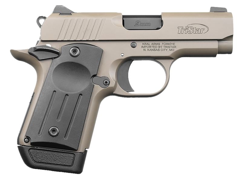 Tri-Star Protege X Pistol 85708, 9mm Luger, 3.20in, Black Polymer Grips, Flat Dark Earth Cerakote Finish, 7 Rds