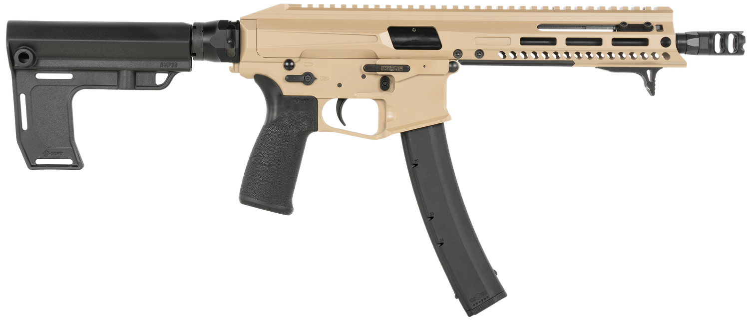 Patriot Ordnance Factory Phoenix Pistol 02138, 9mm, 8in, Mission First Tactical Blade Grips, 35 Rds