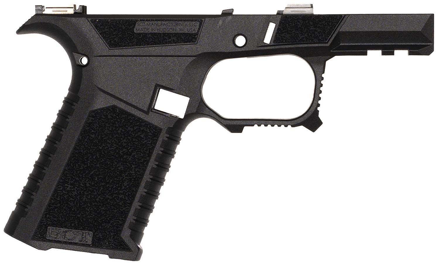 Sct Manufacturing Sub Compact Compatible w/ Glock 43X/48 Black Stainless Steel Frame/ Aggressive Texture Grip Includes Locking Block (225020100)