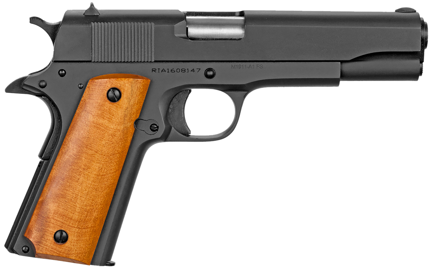 Rock Island GI Standard FS *CA Compliant Pistol 51815, 38 Super, 5", Wood Grips, Black Parkerized, 10 Rds