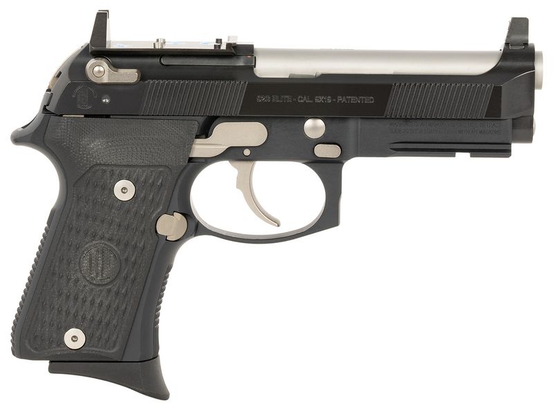 Beretta 92 Elite LTT Compact Optic Ready Pistol LTT92CTJNRR, 9mm, 4.25in, Black VZ/LTT G10, Black Cerakote Finish, 15 Rds