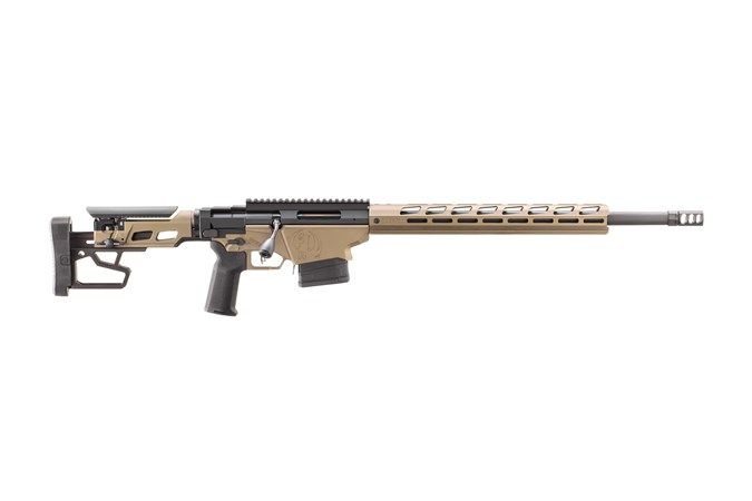 Ruger Precision Bolt Action Rifle 18104, 308 Winchester, 20", Collapsable Folding Stock, Smoked Bronze Finish, 10 rd