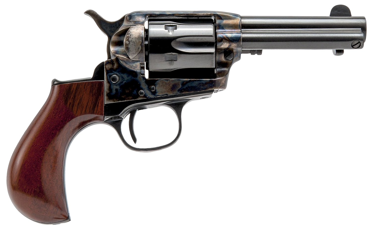 Cimarron Lightning Dual Cylinder Revolver CA980DC, 38 Special, 3.50in, Wood Grips, Steel Frame Finish, 6 Rds