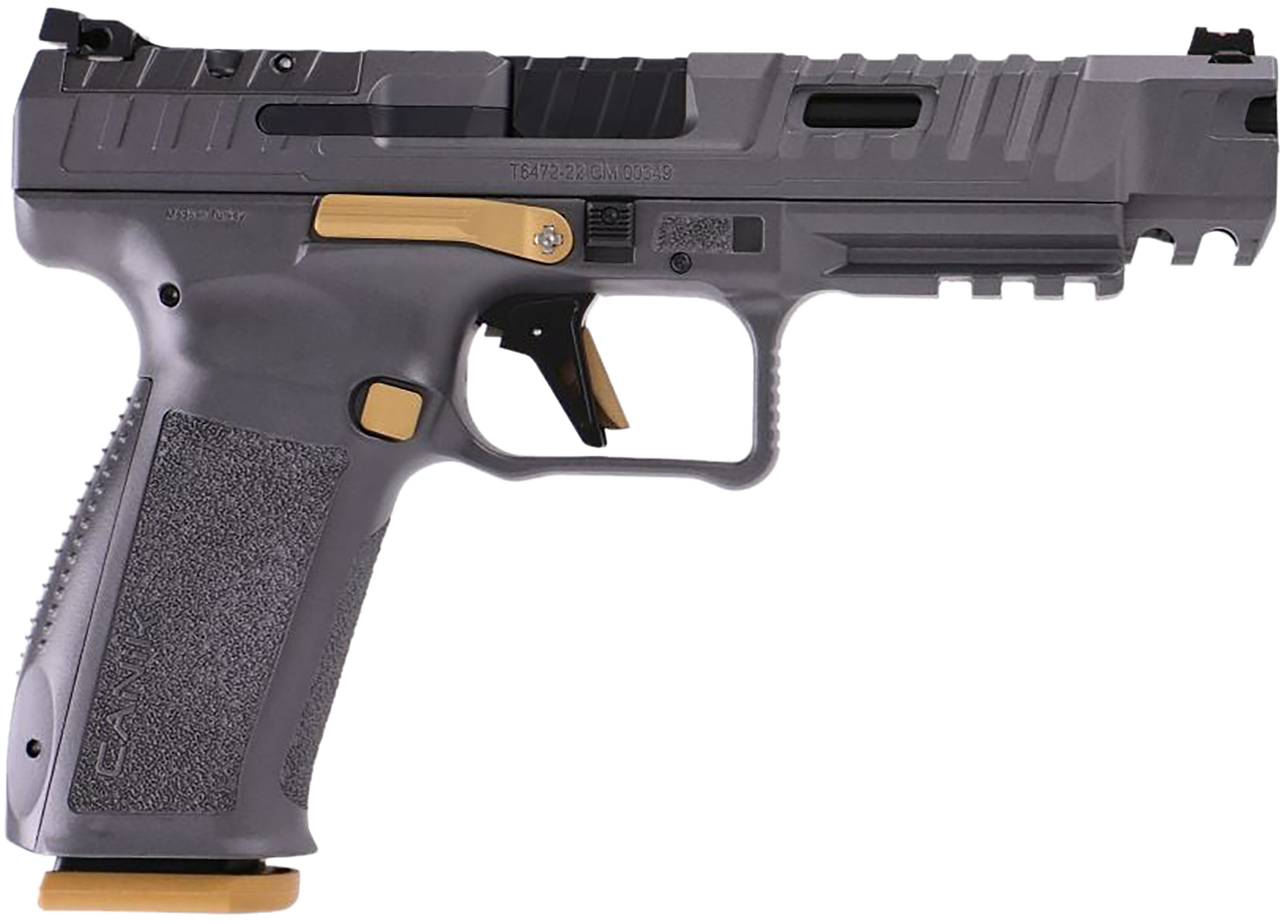 Century SFx Rival Optic Ready Pistol HG6771TN, 9mm Luger, 5in, Rival Grey Polymer Grips, Canik Grey Finish, 10 Rds