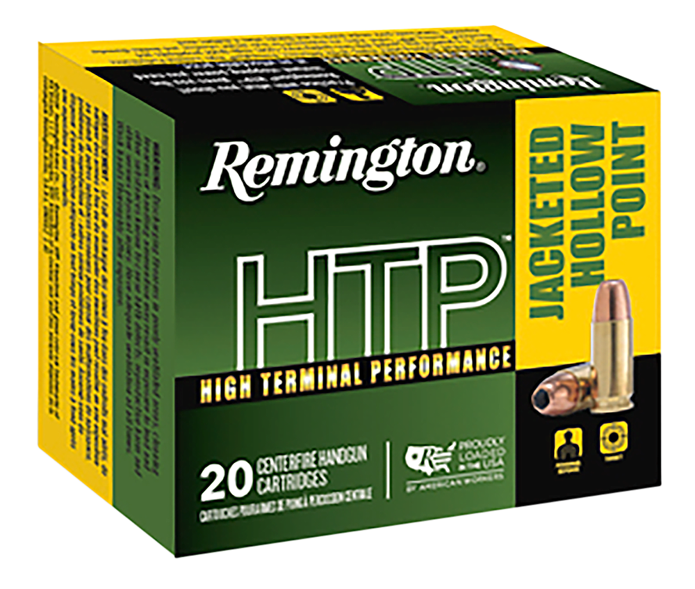 Remington HTP Pistol Ammunition RTP45C1A, 45 Long Colt, Jacketed Hollow Point, 230 GR, 850 fps, 20 Rd/bx