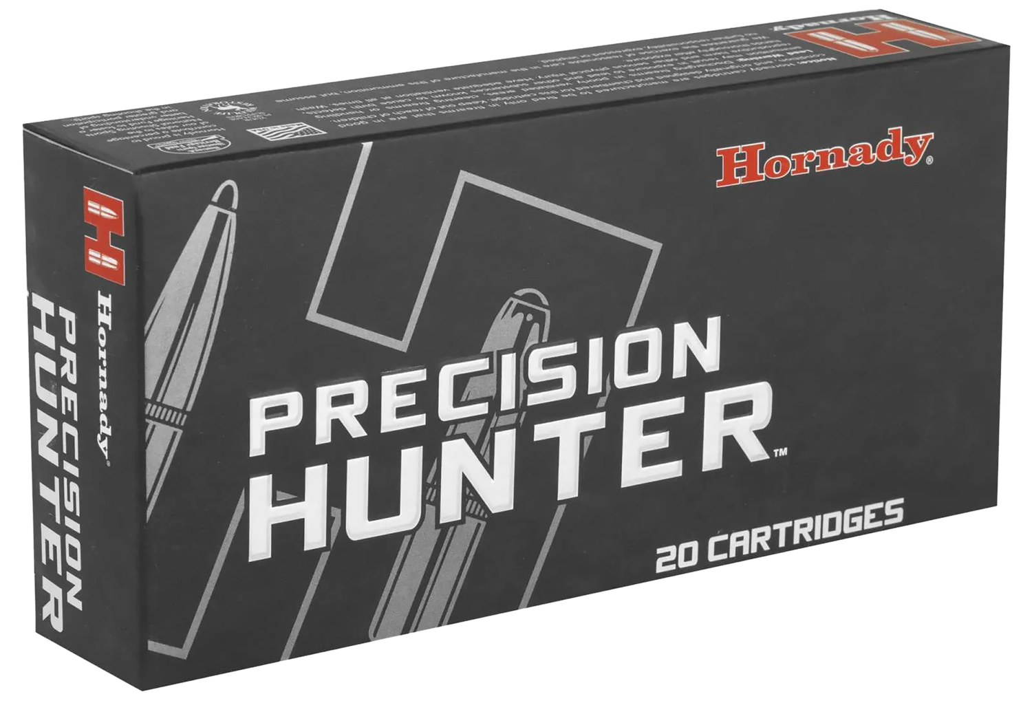 Hornady Precision Hunter Rifle Ammunition 80552, 7mm WSM, ELD-X, 162 GR, 3000 fps, 20 Rd/bx