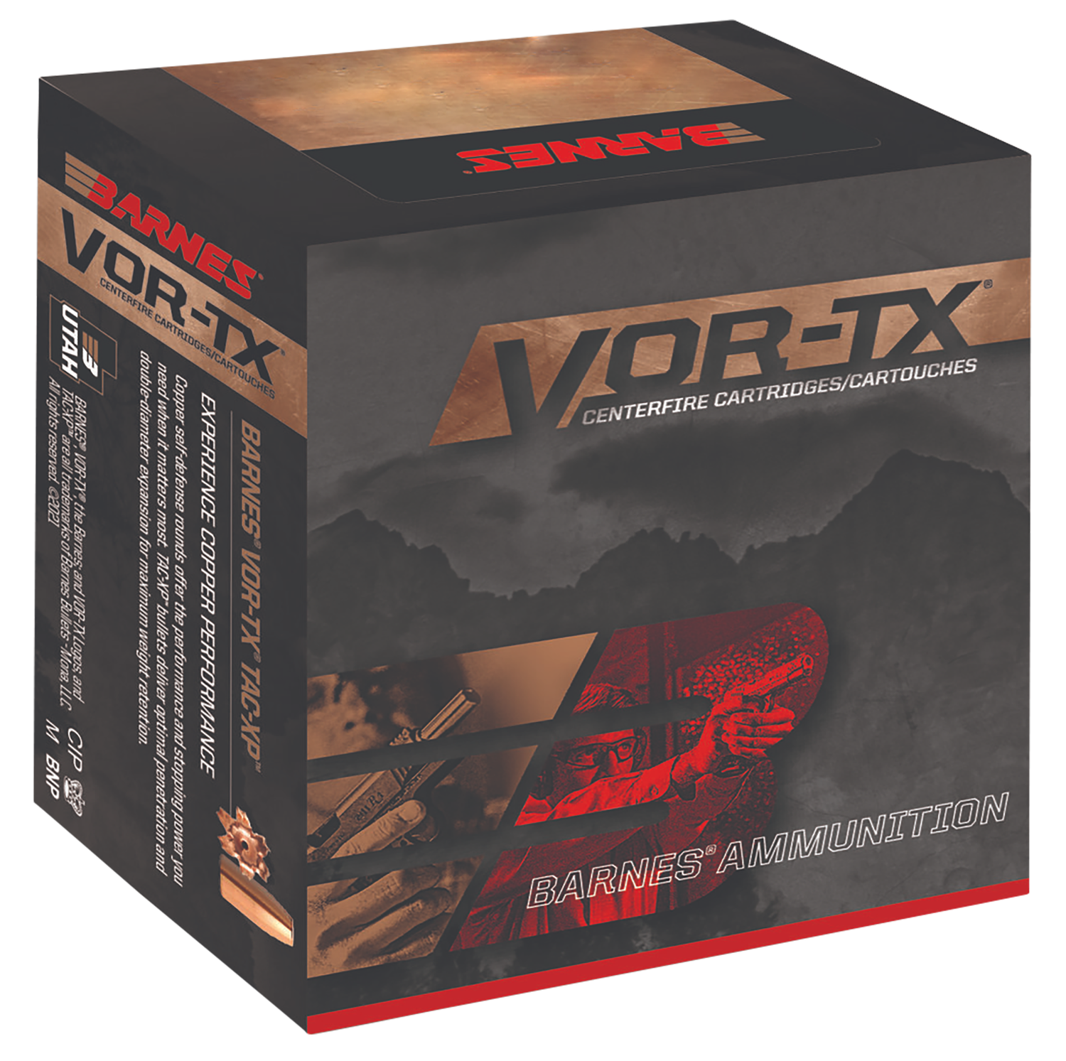Barnes VOR-TX XPB Handgun Ammunition 21545, 44 Remington Magnum, XPB, 225 GR, 20 Rd/bx