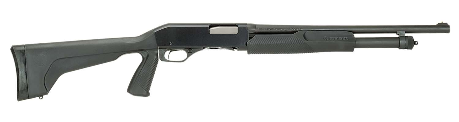 Savage Stevens 320 Security Pump Shotgun 22438, 20 Gauge, 18.5", 3" Chmbr, Black Synthetic Stock, Black Finish
