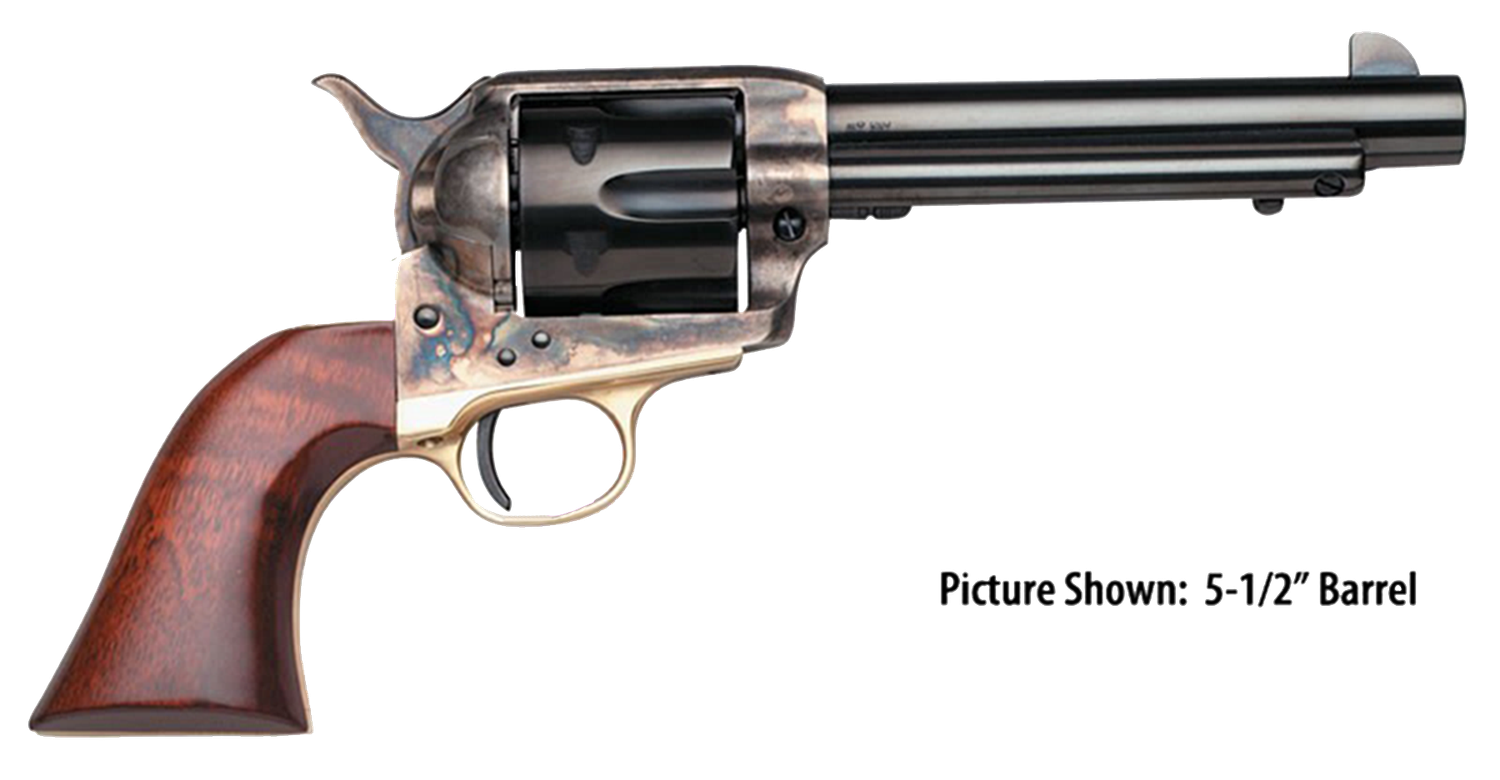 Taylors 1873 Ranch Hand Single Action Revolver 450, 45 Colt, 4.75", Walnut Grips, Case Hardened Finish, 6 Rds