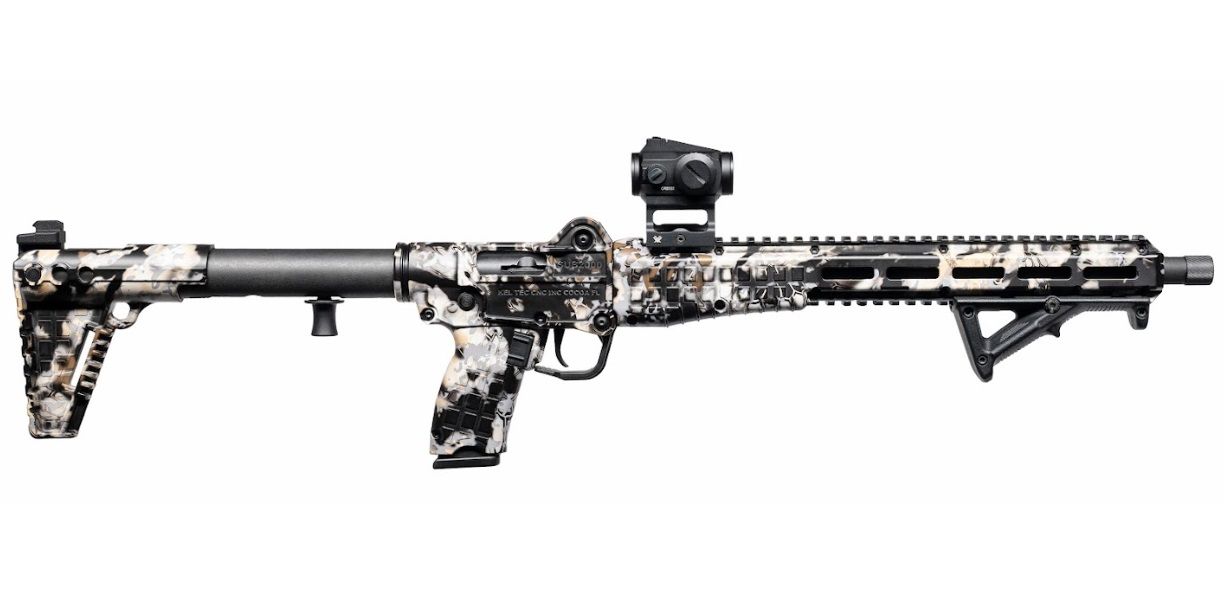 Kel-Tec SUB-2000 Gen 3 Defender Semi-Auto Rifle SUB2K10GLKDSKYFALL, 10mm, 16.25", Folding Kryptek Obskura Skyfall Stock, 15 Rds