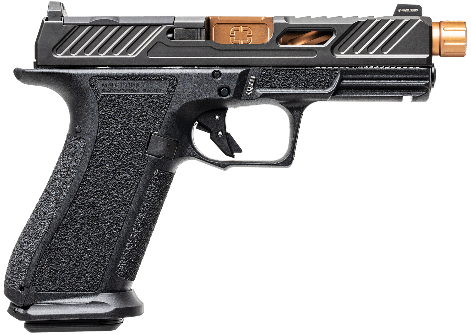 Shadow Systems XR920 Elite Optic Ready Pistol SS3009, 9mm Luger, 4.50in, Black Interchangeable Backstrap, Black Finish, 10 Rds