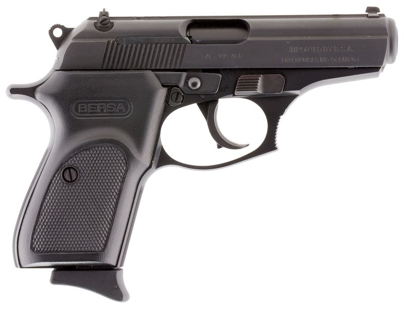 Bersa THUNDER 380 380 Pistol T380M8, 380 ACP, 3.50in, Black Textured Polymer, Matte Black Finish, 8 Rds