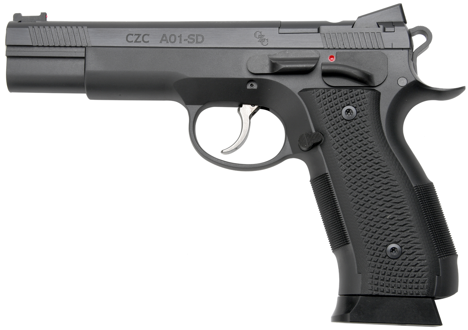 CZ-USA A01-SD Optic Ready Pistol 96333, 9mm Luger, 5in, Black G10 Grips, Black Polycoat Finish, 19 Rds