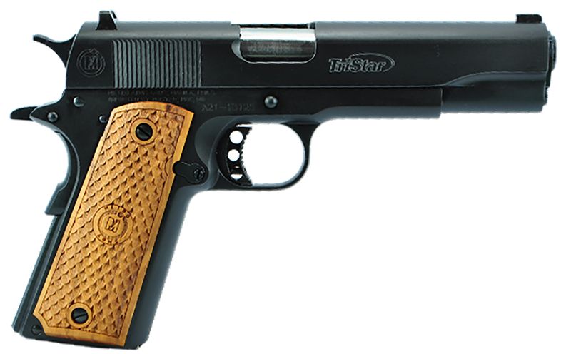 Tri-Star American Classic Government 1911 Pistol 85607, 38 Super, 5in, Wood Grips, Blued Finish, 9 Rds