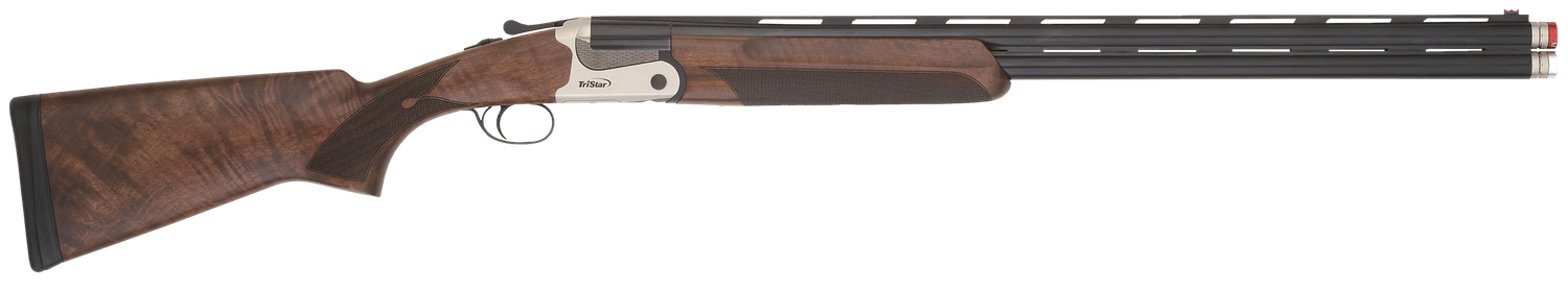 TriStar Cypher Over/Under Shotgun 33164, 20 Gauge, 28", 3" Chmbr,  Blued Barrel, Silver Steel Rec, Deluxe Walnut Furniture, Fiber Optic Sight